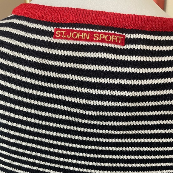 St. John Navy/Classic Red Sweater - Picture 7 of 14
